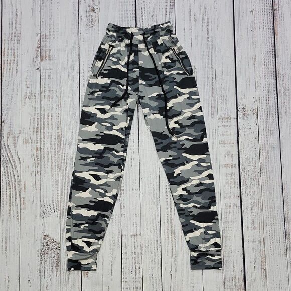 Women's XS Camo Athleisure Casual Comfy Buttery Soft Cuffed Pants - Picture 1 of 5